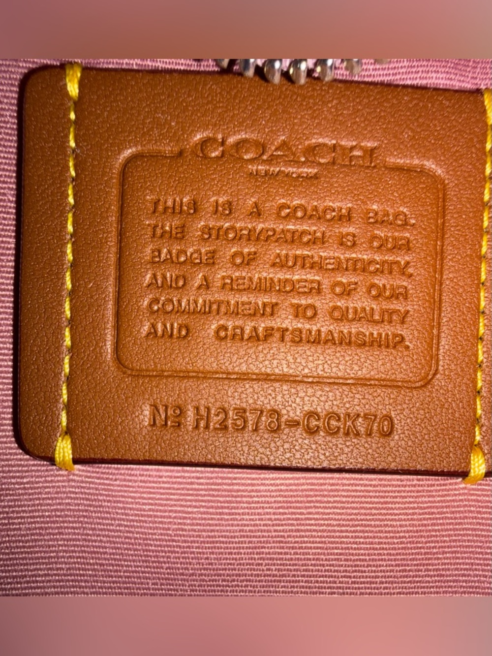Coach Pink Signature Crossbody Bag - Picture 11 of 12